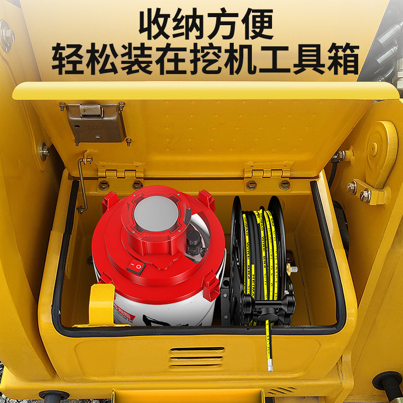 都揽高压卷管器自动伸缩收管器电动黄油机卷管盘挖机铲车专用配件