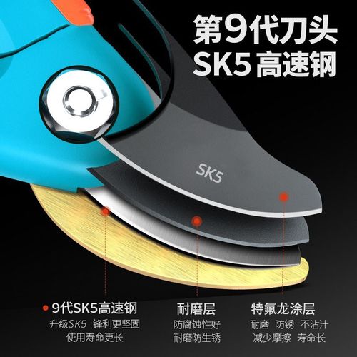 德国园艺剪刀园林修枝剪多功能盆栽剪花剪树枝专用省力果树修枝剪