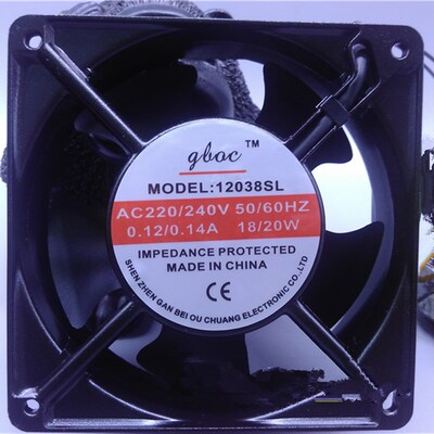 散热风扇12038SL AC 220/240V 18/20W 12CM交流 8205散热风扇