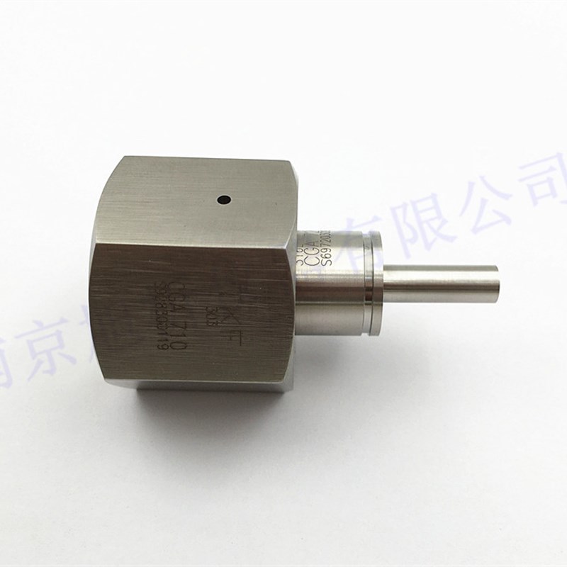 CGA720美标钢瓶接头 进口高纯DISS钢瓶转换接头 1/4焊接管 带垫片