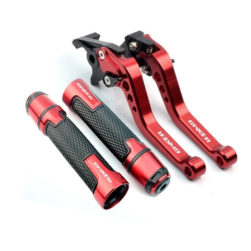 摩托车短杆刹车离合牛角拉杆手把套CNC适用于GIXXER 155/250SF