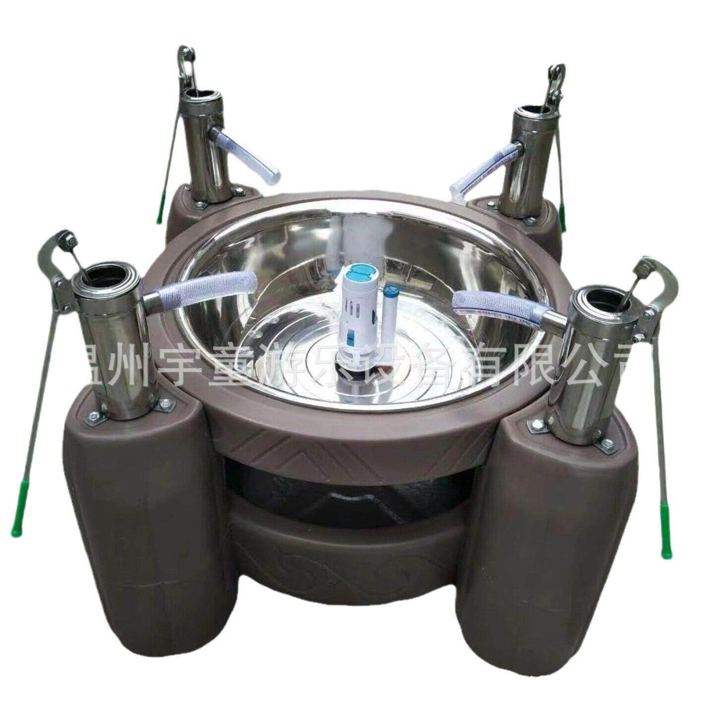 幼儿园儿童戏水台压水机四人共享排水阀自循环玩水台探究互动游戏