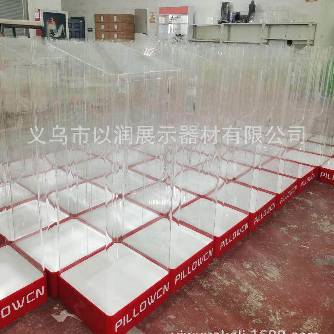 亚克力透明展示架 防尘防灰U型汽车座垫陈列架轿车座套展示柜