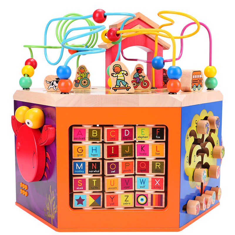 大绕珠百宝箱婴幼儿童宝宝岁早教益智2动脑多功能串珠男女孩