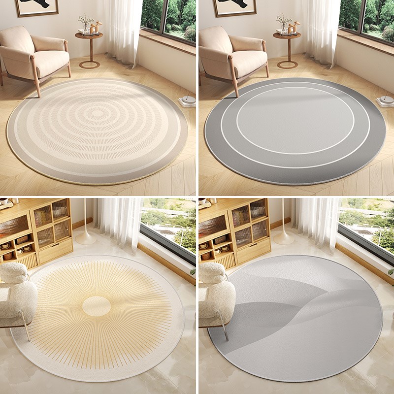 圆形地毯高级感客厅沙发茶几垫子家用卧室书房电脑椅子垫转椅地垫
