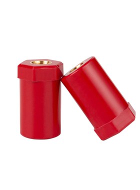 JZ新能源绝缘子低压铜红色六角汽车充电桩绝缘柱间隔柱铜排