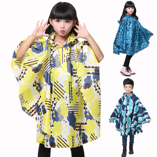 斗篷式 儿童雨衣男童韩爱小学生雨披防水母子连体水衣公女孩