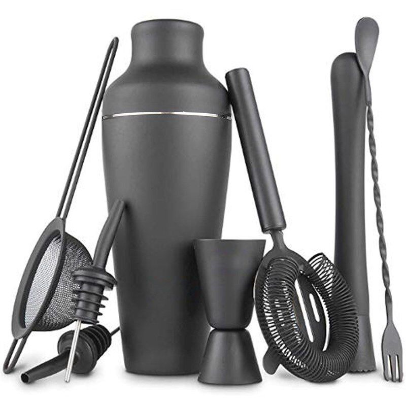端调酒器精美件哑光黑装法式鸡尾酒调酒工具