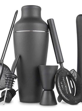 端调酒器精美件哑光黑装法式鸡尾酒调酒工具