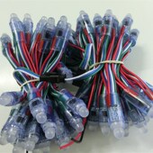 LD智能灌胶断点续传炫全彩高亮广告招牌穿孔发光字外露灯串