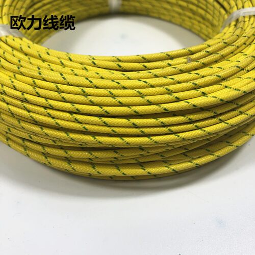 欧力线缆色黄绿接地线硅胶编制线高温线耐磨耐热线G耐高温线
