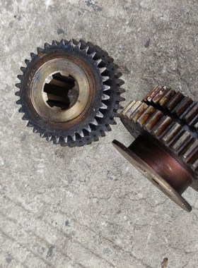 上海江宁沈阳C630 CA6163车床配件2049拨叉双联齿轮Z34/39/M2.5