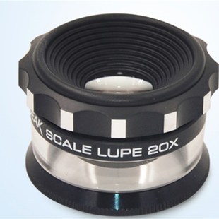 日本必佳PEAK20倍圆筒带刻度放大镜2055 20X带尺测量目镜
