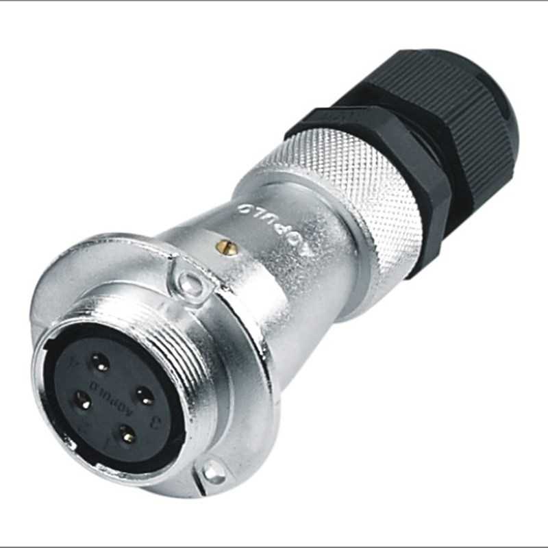 AOPULO澳普龙AMF-ZF带法兰塑料索帽防水航空插座(28型/32型)IP65