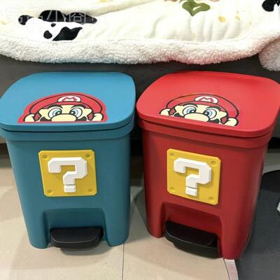 动漫边周垃圾桶家用客可厅大容量脚踏爱HVE创意带盖卧室高颜马值