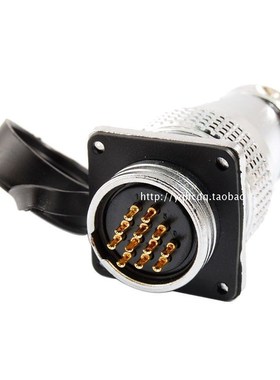 P24航空插头PLS24 孔径24mm插座 白色连接器 多芯 10芯/12芯/19芯