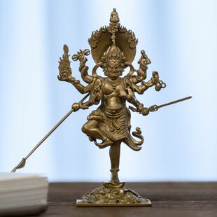 【精细工艺】秽迹金刚像佛像摆件纯黄铜像小随身佛禅意家居茶空间