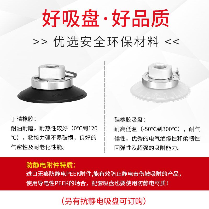 ZP3E重载单层真空吸盘32 40 50 63 80 100 125UMN UMS-B8 B10 B12