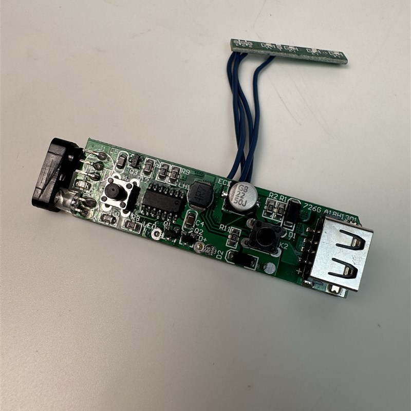 雅尼头灯726G电路板电脑主板725X配件G2线路板充电口带电量显示