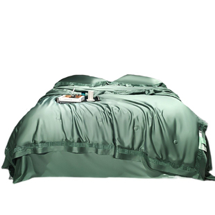 轻奢双面兰精LF级140支天丝100%莱赛尔夏被四件套裸睡凉感空调被