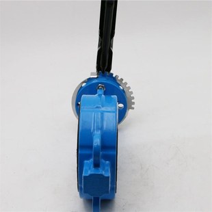 100 16不锈钢四氟蝶球墨铸铁烤漆DN80 150 蝶D71X 手动对夹式