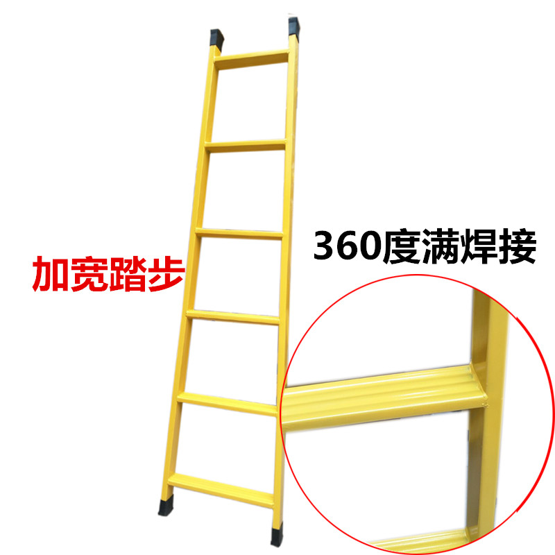 梯子家用直梯一字梯加厚伸缩单梯阁楼梯工程梯铁梯便携宿舍梯架梯