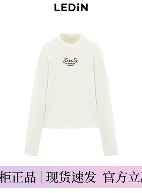 【商场同款】乐町冬季新款插肩分割长袖T恤C2CPE4201