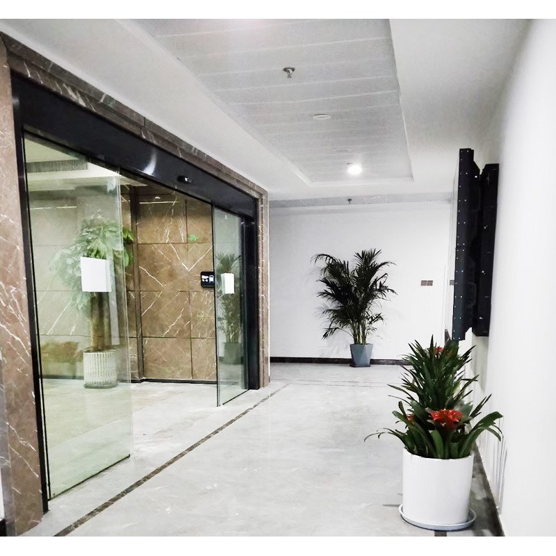 写字楼  感应玻璃自动门酒店办公室钢化玻璃平移门无框玻璃感应门