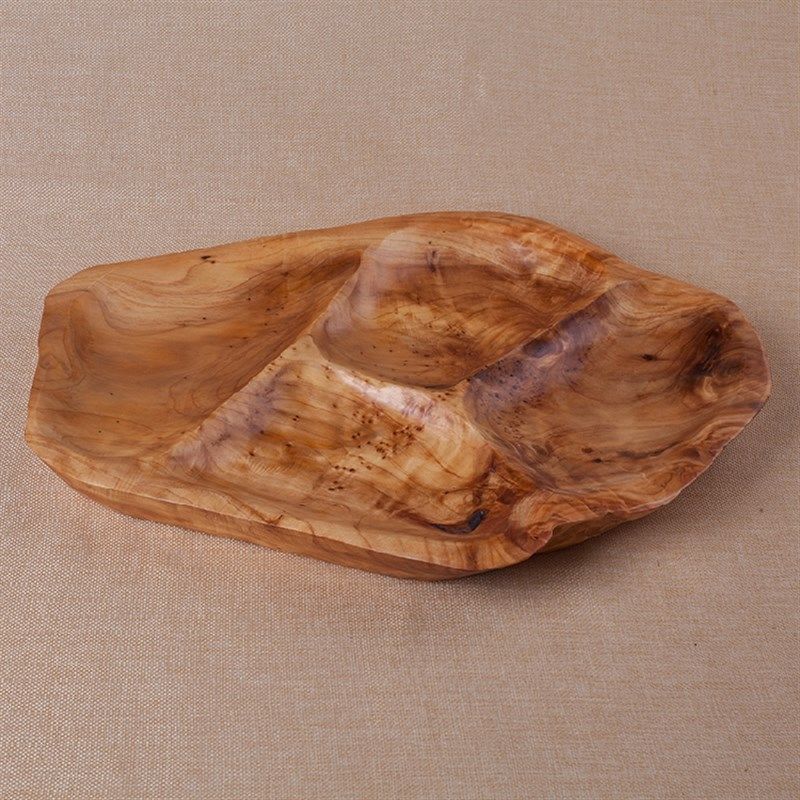 干果盘分格木制根雕托盘餐盘水果盘创意实木质多格木质糖果盘套盘