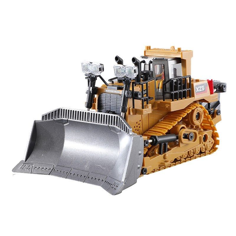 推土机合金充电遥控9通道履带手柄仿真铲车电动工程车儿童玩具车
