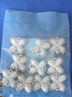 全新KQ2TW04/KQ2TW06/KQ2TW08/KQ2TW10/KQ2TW12-00A十字形接管