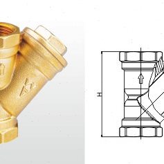 正品埃美柯607黄铜加厚Y型丝口过滤器DN1520253240506580100店