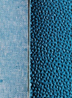 蓝色橡胶耐磨防滑带宽40mm缠绕包琨轴防滑条麻面胶皮厚2mm长100米