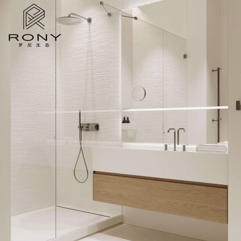 轻奢拉槽卫生f间瓷砖日式珍珠白通体砖格栅厨房墙砖厕所防滑地砖