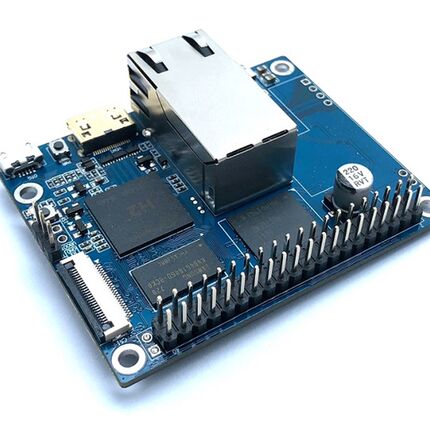 Banana Pi BPI-P2 Zero 四核开源开发板,支持PoE网络供电 香蕉派