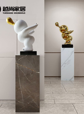 仿大理石石材h摆设底座摆件装饰品展台基座大花棕方型摆台
