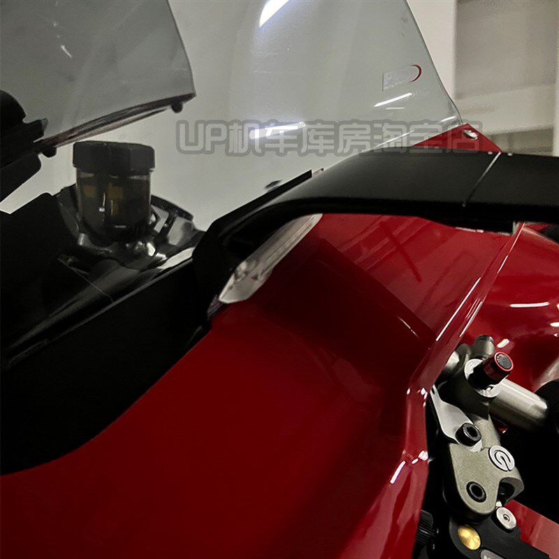 适用杜卡迪V2/V4/V4S u定风翼后视镜带流水转向灯 V4后视镜 转向