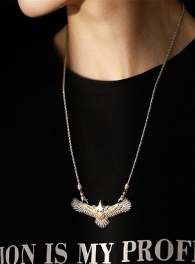 唐草纹双扣头龙骨链项链女小众设计感秋冬毛衣链时尚高.级新款潮