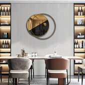 高档轻奢风不锈钢挂件餐厅玄关背景墙上装 饰客厅沙发墙面金属壁饰