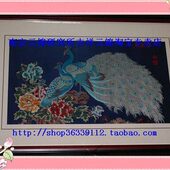 礼品新款 工艺品蓝底春乐图框画 出国礼品南京云锦研究所吉祥云锦