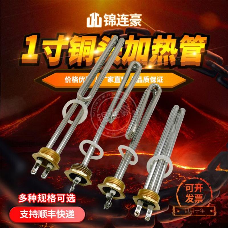 1寸螺纹DN25电加热棒太阳能加热管热水器发热管 220V 2KWV 3KW 4K