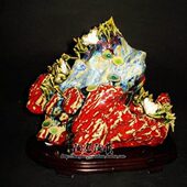 精品螃蟹纵横四海中式 玄关客厅门厅园林摆件工艺饰品石湾陶瓷公仔