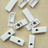 全铝洗衣柜浴室柜18板立柱封盖带调节螺丝孔全铝家居塑料加长配件