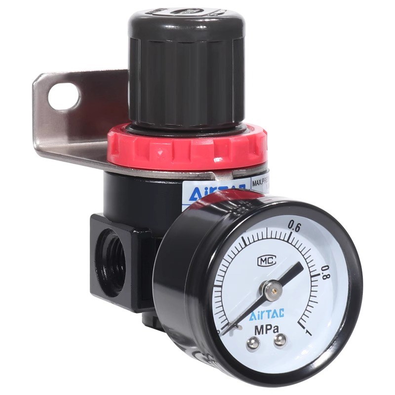 亚德客调压气源气压调节空气调气ar2000气体减压气动可调