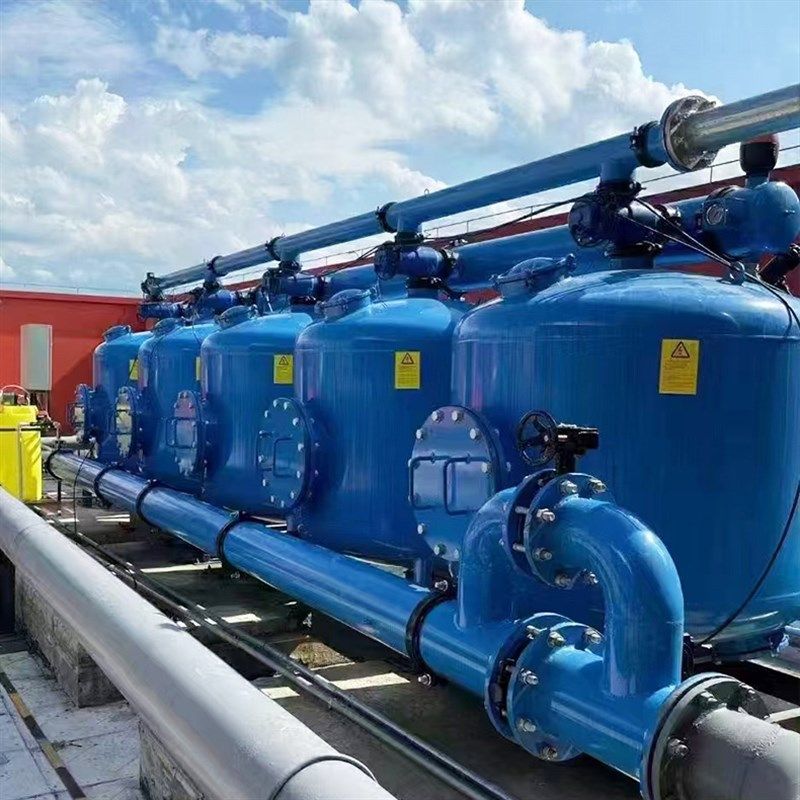 循环水浅层砂过滤器全自动旁流水处理装置多介质石英砂石过滤器