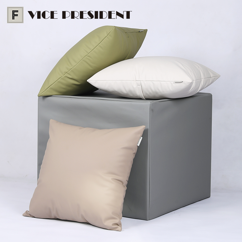 夏凉防猫抓布皮抱枕防水沙发靠垫防粘毛坐垫套抱枕床头软硬样板间