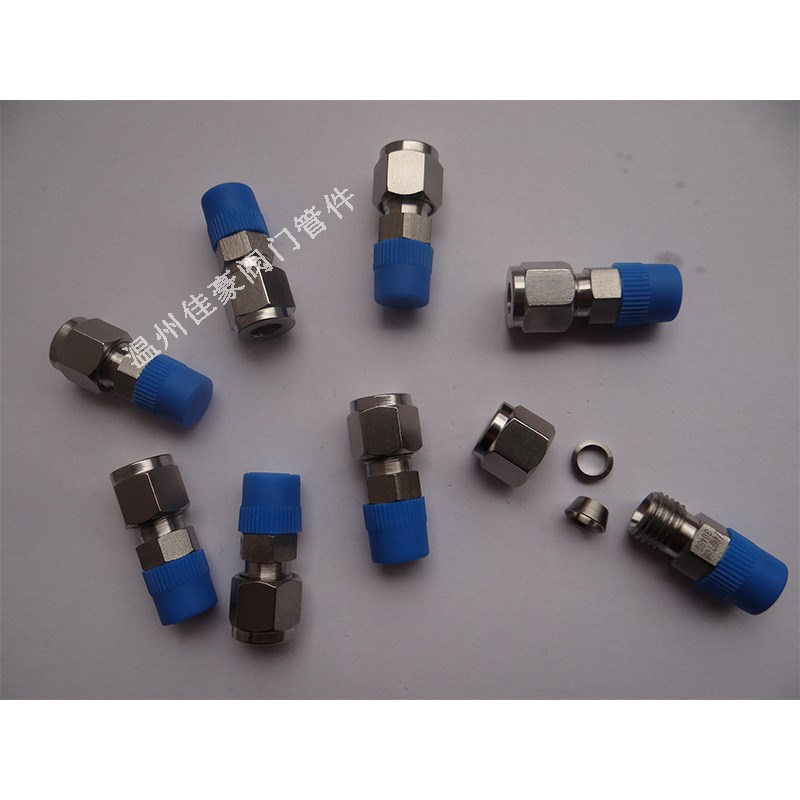 精品优质304不锈钢3/4NPT-8卡套式直通终端接头 不锈钢卡套接头