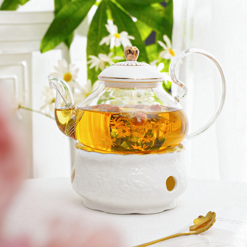 花茶壶套装玻璃水果茶壶红茶杯法式下午茶杯子花茶杯英式下午茶具