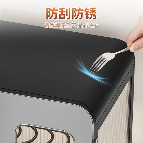 全密封厨房碗碟收纳架防尘碗柜多功能碗碟碗盘餐具收纳沥水置物架