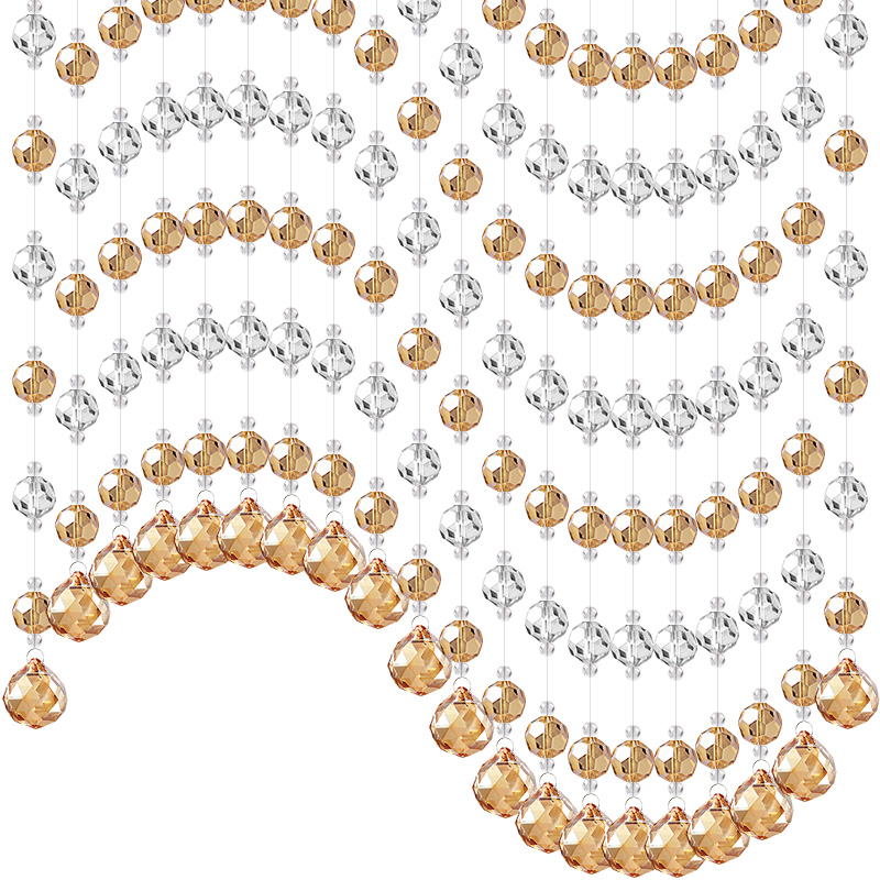 水晶帘子客厅隔断帘门帘珠帘新款玄关吊帘挂帘装饰过道家用珠子帘